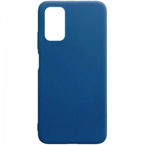 Матовый силиконовый TPU чехол для Xiaomi Poco M3 – Синий