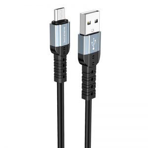 Кабель Borofone BX64 Special USB to MicroUSB 2.4A (1м) – Black
