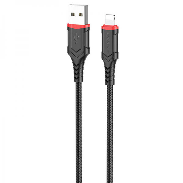 Кабель Borofone BX67 USB to Lightning 2.4A 1м Black