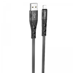 Кабель Hoco U105 Treasure USB to Lightning 2.4A (1.2м) – Black