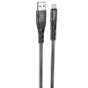 Кабель Hoco U105 Treasure USB to MicroUSB 2.4A (1.2м) – Black 139508