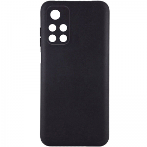 Матовый силиконовый TPU чехол с защитой камеры для Xiaomi Poco M4 Pro 5G / Redmi Note 11 5G / Note 11T 5G – Черный