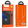 Кабель Hoco U76 Fresh magnetic USB to MicroUSB 2.4A (1.2м) – Black 139526
