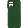 Чехол Silicone Cover Lakshmi Full Camera (A) для Samsung Galaxy M53 5G – Зеленый / Dark green