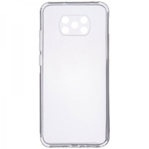 Прозрачный силиконовый чехол Epic Transparent с защитой камеры для Xiaomi Poco X3 NFC / Poco X3 Pro