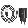 Мережевий зарядний пристрій Borofone BA53A Powerway + MicroUSB 2USB / 2.1A Black 139763