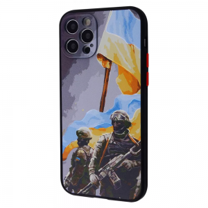 Чехол патриотический WAVE Ukraine Edition Shadow Matte для iPhone 12 Pro – Warriors of light