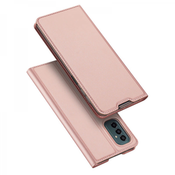 Чехол-книжка Dux Ducis с карманом для Samsung Galaxy M23 / M13 – Rose Gold