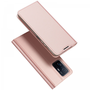 Чехол-книжка Dux Ducis с карманом для Xiaomi 11T / 11T Pro – Rose Gold