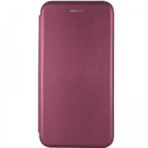 Кожаный чехол-книжка 360 с визитницей для Samsung Galaxy A53 5G – Бордовый