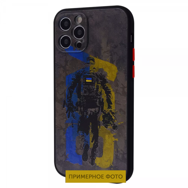 Чехол патриотический WAVE Ukraine Edition Shadow Matte для iPhone 12 – Armed Forces of Ukraine