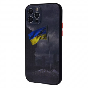 Чехол патриотический WAVE Ukraine Edition Shadow Matte для iPhone 12 Pro Max – Unbreakable