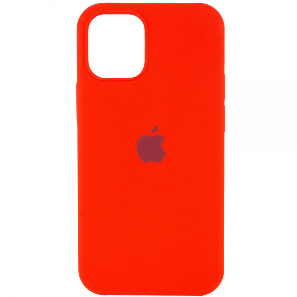 Оригинальный чехол Silicone Cover 360 с микрофиброй для Iphone 14 Plus – Красный / Red