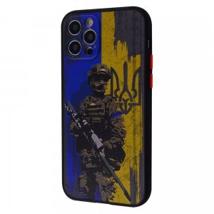 Чехол патриотический WAVE Ukraine Edition Shadow Matte для iPhone 12 Pro – Courageous