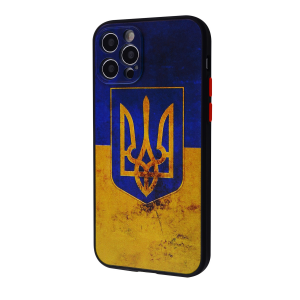Чехол патриотический WAVE Ukraine Edition Shadow Matte для iPhone 12 Pro – Ukraine