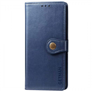 Кожаный чехол-книжка GETMAN Gallant для Samsung Galaxy M53 5G – Синий