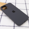 Оригинальный чехол Silicone Cover 360 с микрофиброй для Iphone 14 – Серый / Dark Grey 142098