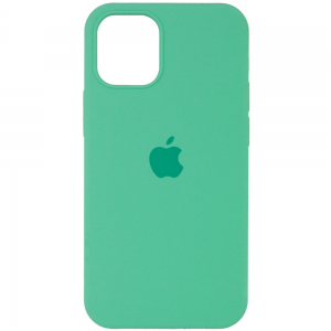 Оригинальный чехол Silicone Cover 360 с микрофиброй для Iphone 14 Pro – Зеленый / Spearmint