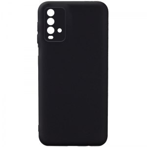 Матовый силиконовый TPU чехол CoWay с защитой камеры для Xiaomi Redmi 9T – Черный / Black
