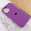 Оригинальный чехол Silicone Cover 360 с микрофиброй для Iphone 14 Pro Max – Фиолетовый / Grape 142169