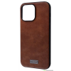 Чохол SULADA Leather для Iphone 14 Коричневий