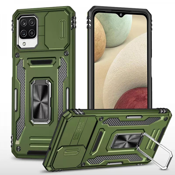 Протиударний чохол Camsh Army Ring для Samsung Galaxy M53 5G Оливковий / Army Green