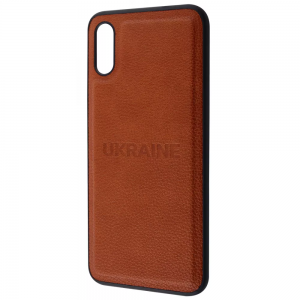 Кожаный чехол WAVE Ukraine Leather Case для Xiaomi Redmi 9A – Ukraine