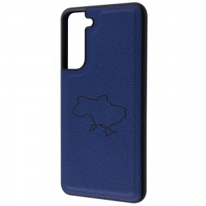 Кожаный чехол WAVE Ukraine Leather Case для Samsung Galaxy S21 FE – Map