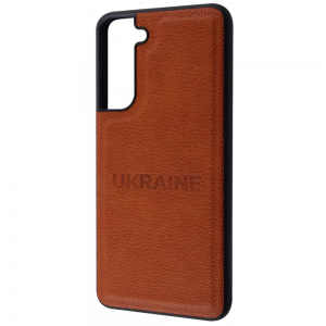 Кожаный чехол WAVE Ukraine Leather Case для Samsung Galaxy S20 FE – Ukraine