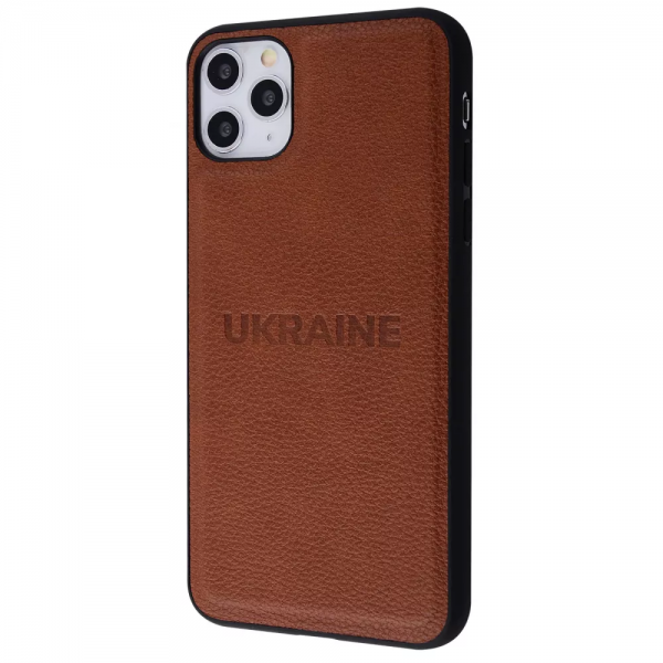 Кожаный чехол WAVE Ukraine Leather Case для Iphone 12 Pro / 12 – Ukraine