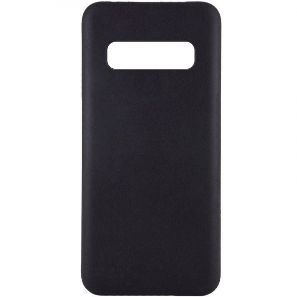 Матовый силиконовый TPU чехол для Samsung Galaxy S10 Plus – Черный