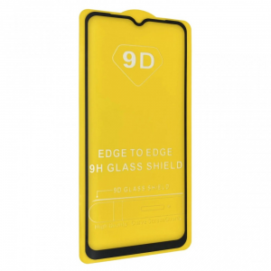 Защитное стекло 9D Full Glue Cover Glass на весь экран для Xiaomi Redmi 10C / Poco C40 / 12C – Black