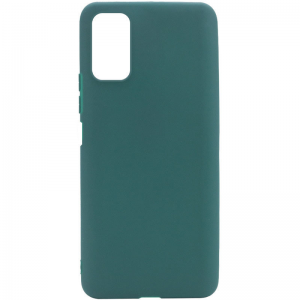 Матовый силиконовый TPU чехол на Samsung Galaxy A13 – Зеленый / Forest green