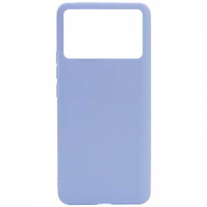 Матовый силиконовый TPU чехол на Xiaomi Poco X4 Pro 5G – Голубой / Lilac Blue