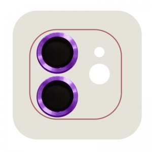 Защитное стекло Metal Classic на камеру для IPhone 12 / 12 mini / 11 – Фиолетовый / Purple