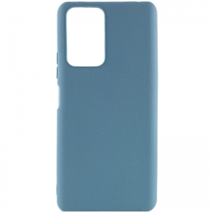 Матовый силиконовый TPU чехол на Xiaomi Poco M5 – Синий / Powder Blue