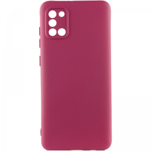Чехол Silicone Cover Lakshmi Full Camera (A) для Samsung Galaxy A31 – Бордовый / Marsala