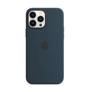 Оригинальный чехол Silicone Cover 360 с микрофиброй для Iphone 13 Pro – Синий / Abyss Blue