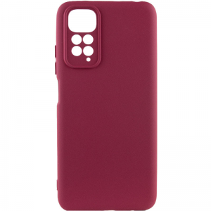 Чехол Silicone Cover Lakshmi Full Camera (A) для Xiaomi Redmi 10 – Бордовый / Marsala