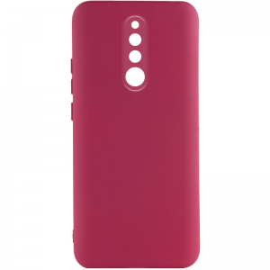 Чехол Silicone Cover Lakshmi Full Camera (A) для Xiaomi Redmi 8 / 8A – Бордовый / Marsala