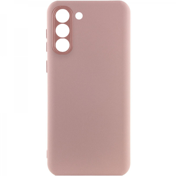 Чохол Silicone Lakshmi A Full Camera для Samsung Galaxy S22 Рожевий / Pink Sand