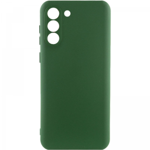 Чехол Silicone Cover Lakshmi Full Camera (A) для Samsung Galaxy S21 FE – Зеленый / Dark green