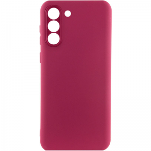 Чехол Silicone Cover Lakshmi Full Camera (A) для Samsung Galaxy S22 – Бордовый / Marsala