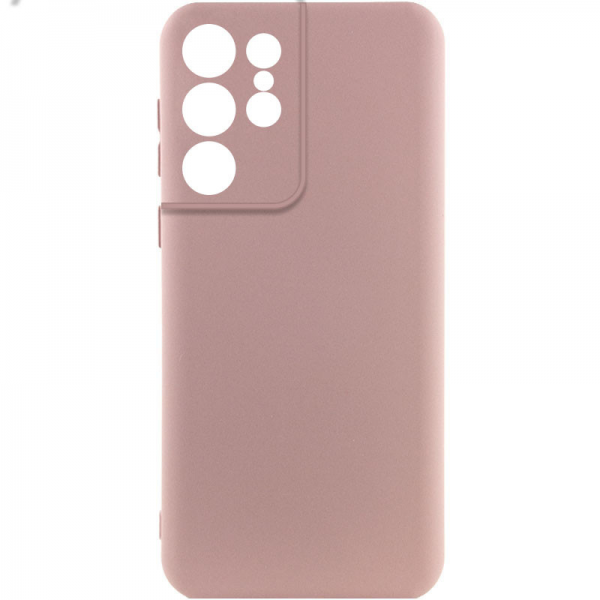 Чохол Silicone Lakshmi A Full Camera для Samsung Galaxy S22 Ultra Рожевий / Pink Sand