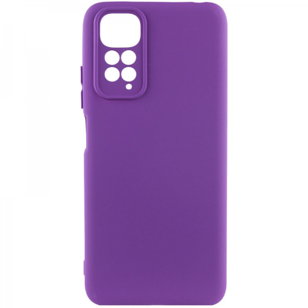 Чехол Silicone Cover Lakshmi Full Camera (A) для Xiaomi Redmi Note 11 / Note 11s – Фиолетовый / Purple