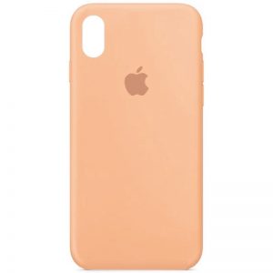 Оригинальный чехол Silicone Case 360 с микрофиброй для Iphone X / XS – Оранжевый / Cantaloupe