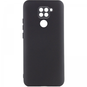 Чехол Silicone Cover Lakshmi Full Camera (A) для Xiaomi Redmi Note 9 / Redmi 10X – Черный / Black
