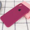 Оригинальный чехол Silicone Case 360 с микрофиброй для Iphone X / XS – Бордовый / Maroon 149224