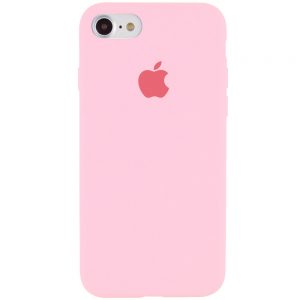 Оригинальный чехол Silicone Cover 360 с микрофиброй для Iphone 6 / 6s – Розовый / Light pink