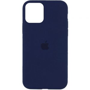 Оригинальный чехол Silicone Cover 360 с микрофиброй для Iphone 11 – Синий / Deep navy